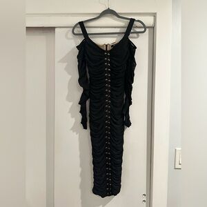 Marciano for Guess Black Ruched Dress